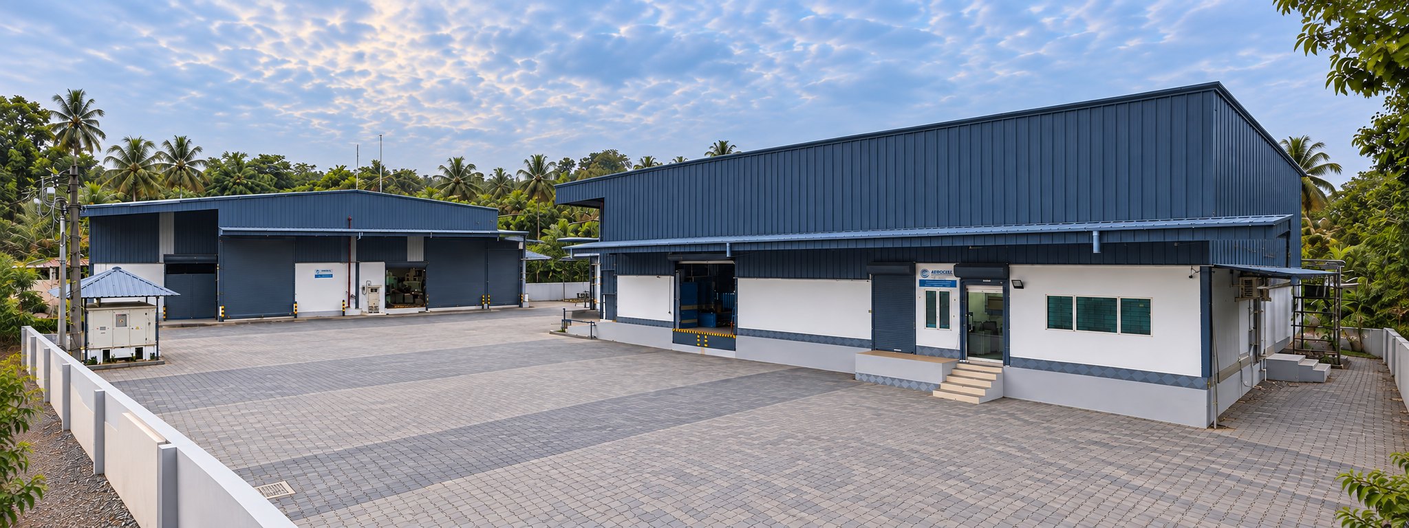 The Geocel facility and yard at Muvattupuzha