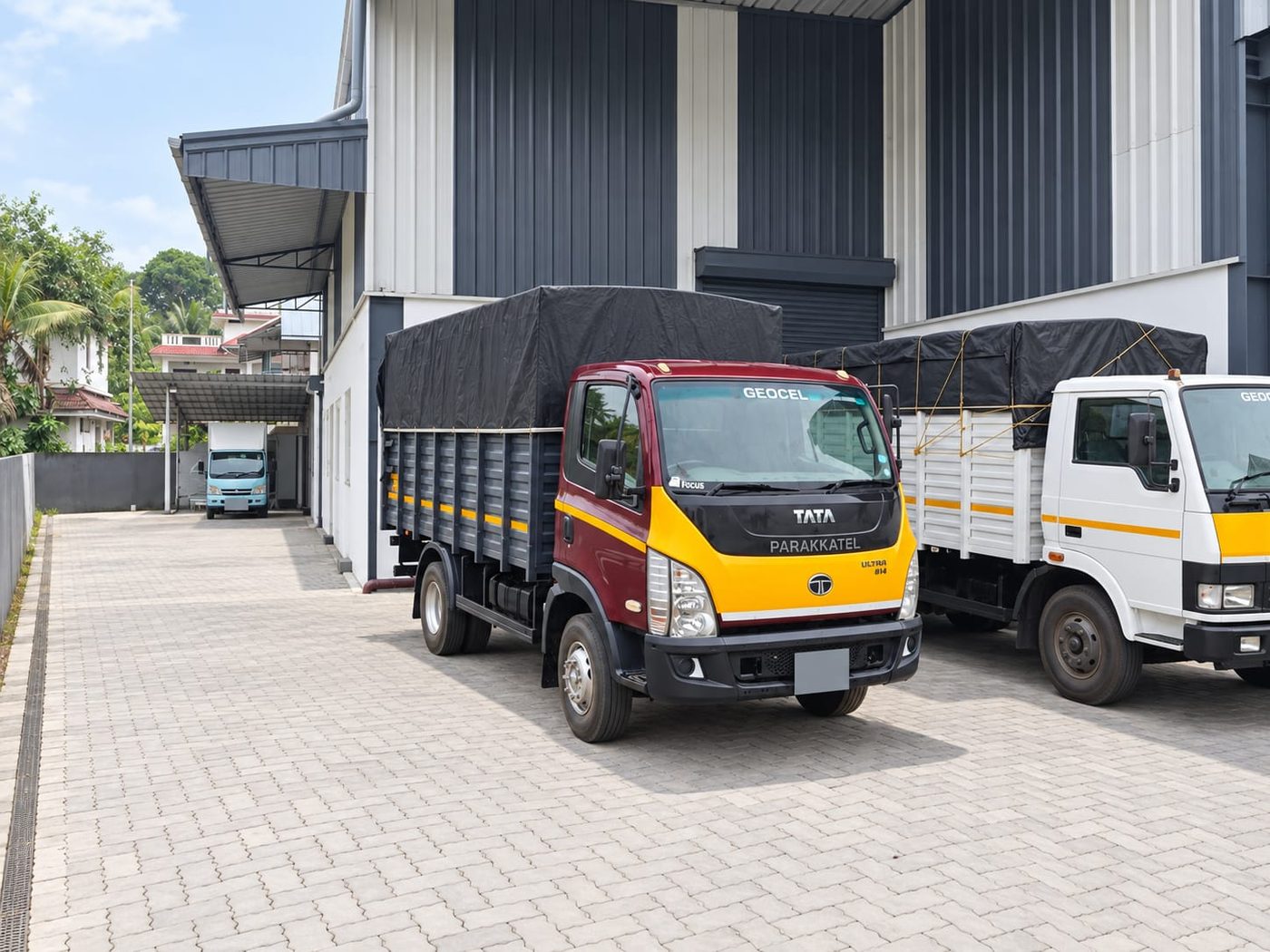 Trucks loading at the despatch bay